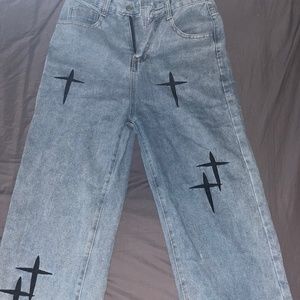 Lost Society Eco Oversized Indigo Jeans